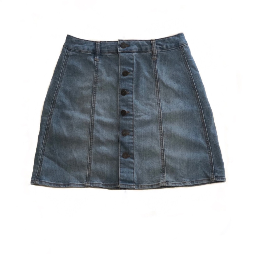 Mossimo Supply Denim Skirt with Button Closure